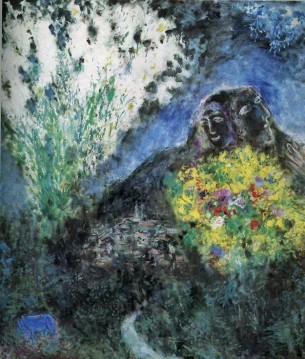 サン・ジャネの近くの現代マルク・シャガール Oil Paintings